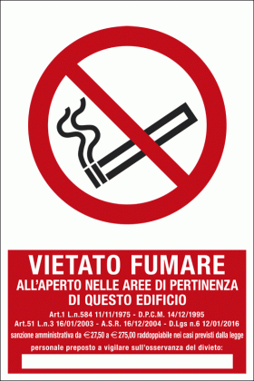 Nuovi cartelli "VIETATO FUMARE" - Fox Antincendio